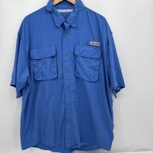 Bimini Bay 100% Nylon S/S Vented Fishing Shirt Men's Sz. XL